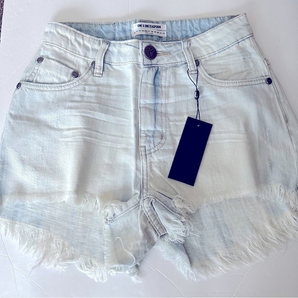 ONE Teaspoon Brando Bonita High Waist Denim Shorts - Picture 9 of 14